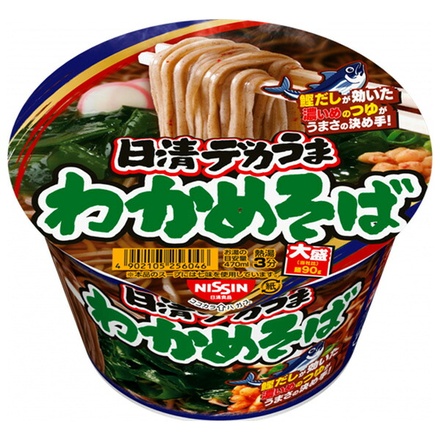 日清食品 日清デカうま わかめそば 106g×12個入|インスタント食品 カップめん 即席