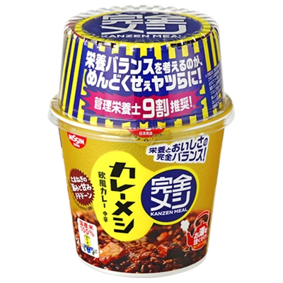 日清食品 完全メシ カレーメシ 欧風カレー 119g×6個入|インスタント食品 カレー ライス 中辛 即席ライス