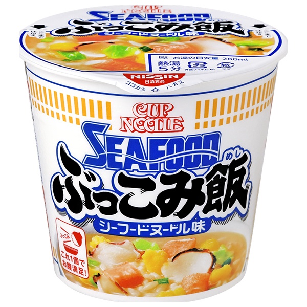 日清食品 カップヌードル シーフードヌードル ぶっこみ飯 94g×6個入|インスタント食品 即席 ライス カップごはん
