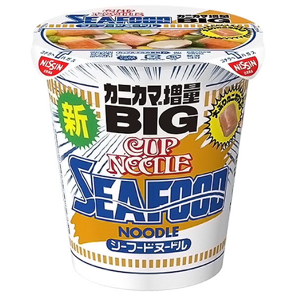 日清食品 カップヌードル シーフードヌードル ビッグ 105g×12個入|インスタント麺 ラーメン 即席 BIG シーフード カップ麺
