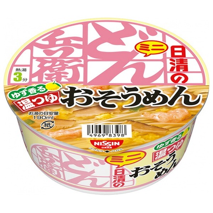 日清食品 日清のどん兵衛 温つゆおそうめんミニ 35g×12個入|インスタント 即席 カップ麺 素麺 どん兵衛 ミニ ゆず