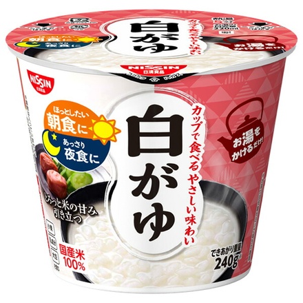 日清食品 白がゆ 35g×6個入|白がゆ お粥 レトルト インスタント 離乳食 病気 消化に良い 保存食 非常食 ダイエット 簡単調理