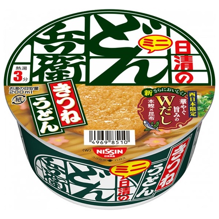 日清食品 日清のどん兵衛 きつねうどん ミニ [西] 42g×12個入|即席 カップめん インスタント うどん どん兵衛 ミニ