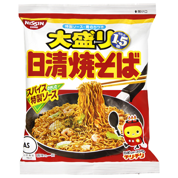 日清食品 日清焼そば 大盛り1.5倍 151g×12袋入|焼そば インスタント 袋麺 即席