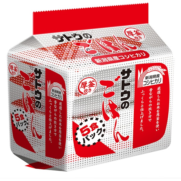 サトウ食品 サトウのごはん 新潟県産コシヒカリ 5食パック (200g×5食)×8個入×(2ケース)|こしひかり さとうのごはん レトルト サトウの ご飯 米 ご飯 コシヒカリ ごはん
