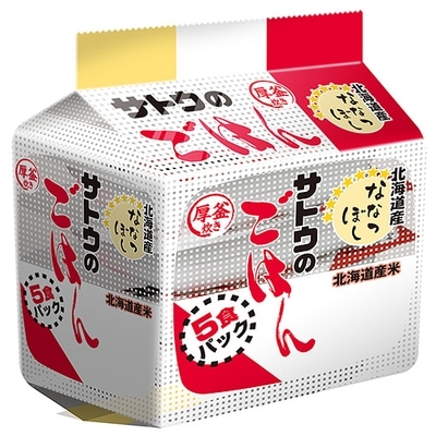 サトウ食品 サトウのごはん 北海道産ななつぼし 5食パック (200g×5食)×8個入|レトルト サトウの ご飯 米 食品 ごはん 200g パック サトウ 40個