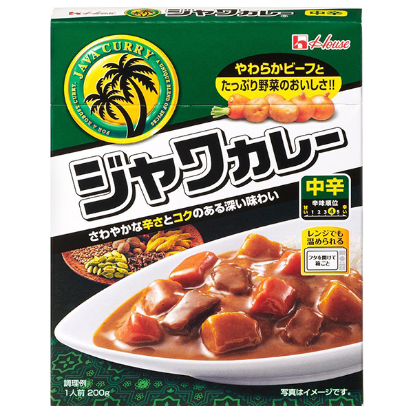 ハウス食品 レトルトジャワカレー 中辛 200g×30個入|一般食品 カレー レトルト 中辛