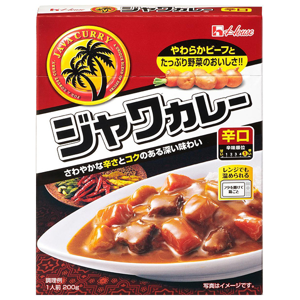 ハウス食品 レトルトジャワカレー 辛口 200g×30個入×(2ケース)|一般食品 カレー レトルト 辛口