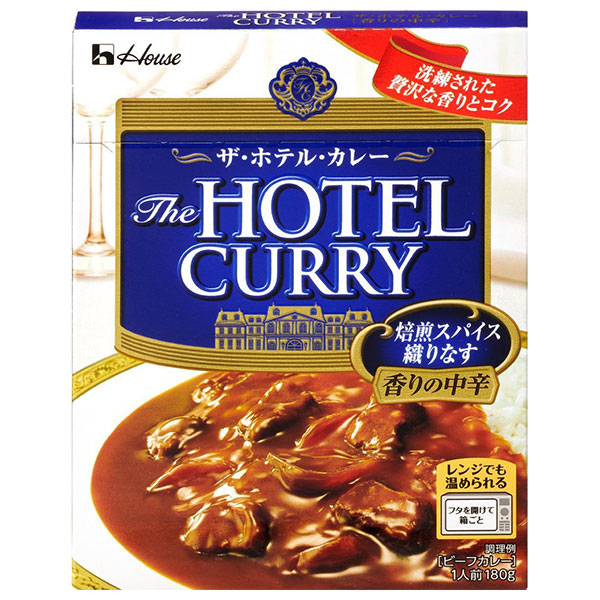 ハウス食品 ザ・ホテル・カレー 香りの中辛 180g×30個入×(2ケース)|カレー レトルト 香りの中辛