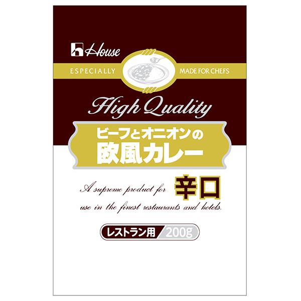 ハウス食品 ビーフとオニオンの欧風カレー 辛口 200g×30個入×(2ケース)|カレー レトルト 辛口
