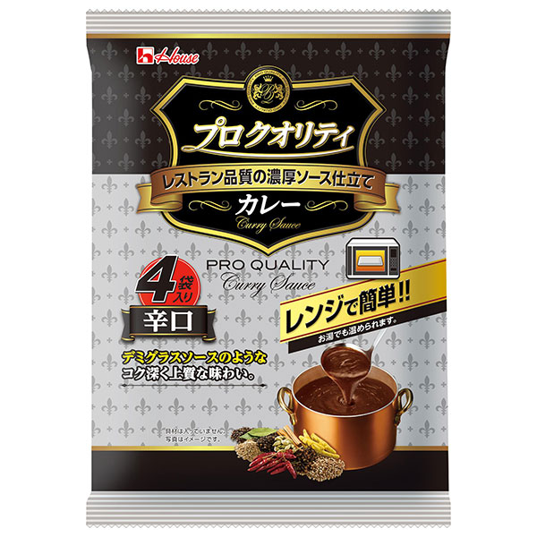 ハウス食品 プロ クオリティ カレー 4袋入り 辛口 680g(170g×4袋)×6個入×(2ケース)|一般食品 カレー レトルト 辛口