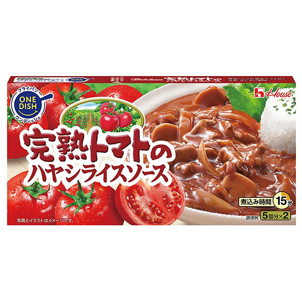 ハウス食品 完熟トマトのハヤシライスソース 184g×10個入×(2ケース)|ハヤシ ハヤシライス ルウ