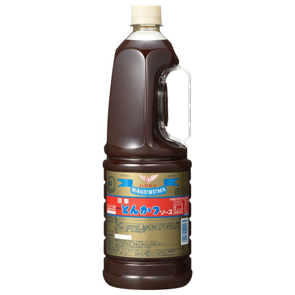 ハグルマ 徳用 とんかつソース 1.8Lペットボトル×6本入|一般食品 調味料 ソース PET