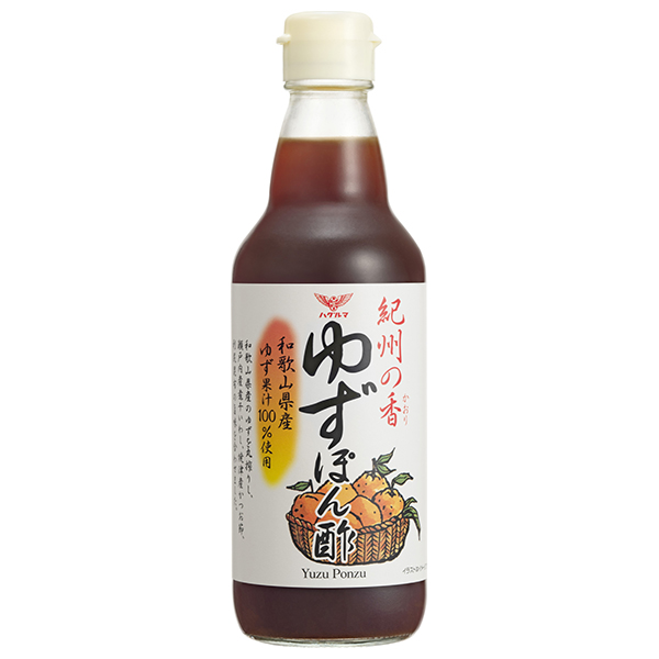 ハグルマ 紀州の香 ゆずぽん酢 360ml瓶×12本入|ポン酢 ぽん酢 ゆず ゆずぽん 紀州