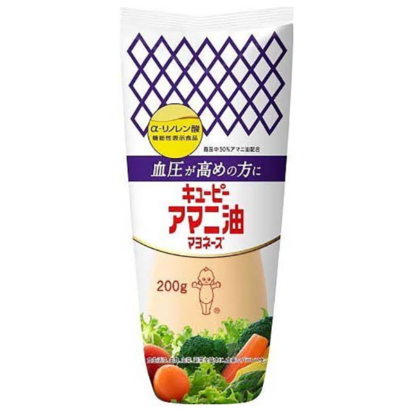 キューピー アマニ油マヨネーズ 200g×15袋入|調味料 食品 マヨネーズ 機能性表示食品 α-リノレン酸