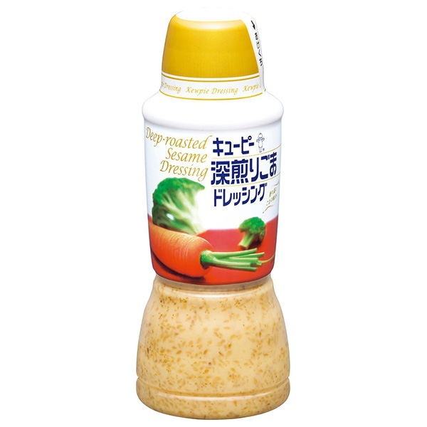 キューピー 深煎りごまドレッシング 380mlペットボトル×6本入|調味料 食品 ドレッシング PET