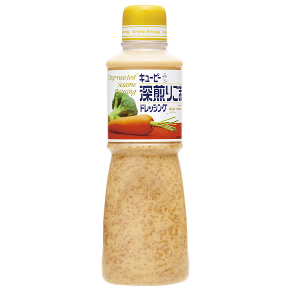 キューピー 深煎りごまドレッシング 600ml×12本入|調味料 食品 ドレッシング PET