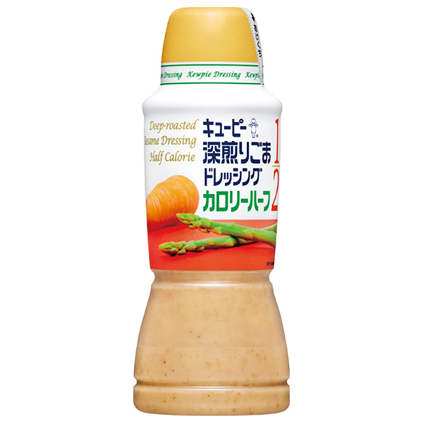 キューピー 深煎りごまドレッシング カロリーハーフ 380mlペットボトル×6本入|調味料 食品 ドレッシング PET カロリー50%カット