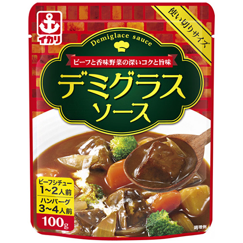 イカリソース デミグラスソース 100g×10本入|一般食品 調味料 ソース デミグラス