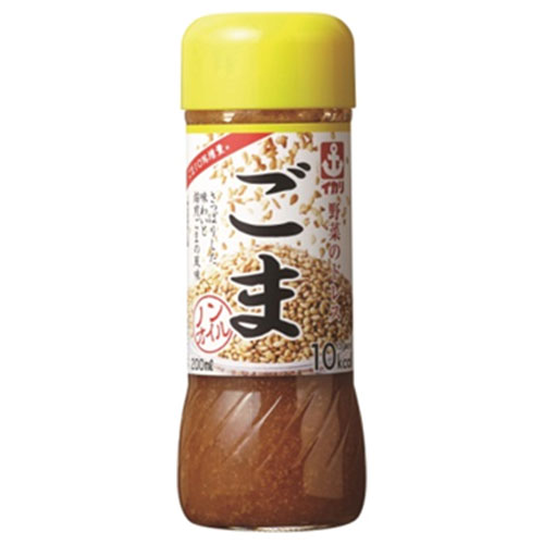 イカリソース 野菜のドレス ごま 200ml瓶×10本入|調味料 ドレッシング ノンオイル 胡麻