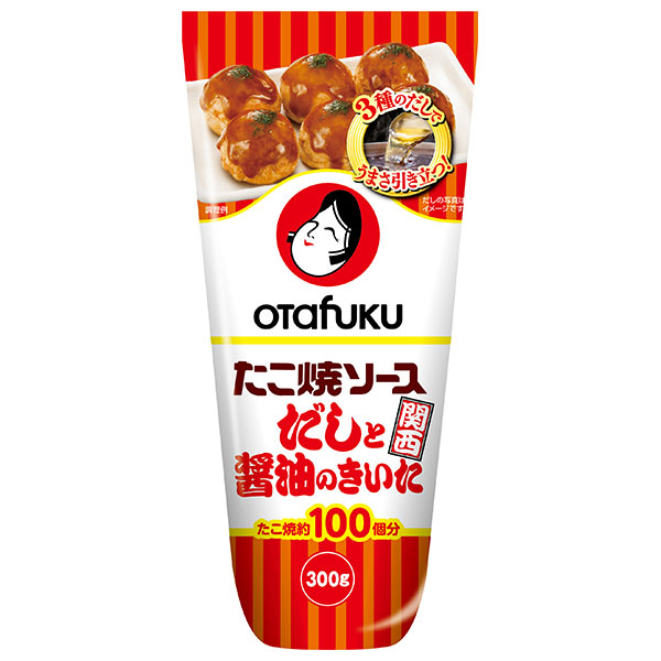 オタフク だしと醤油のたこ焼ソース 300g×12本入|一般食品 調味料 ソース たこ焼き