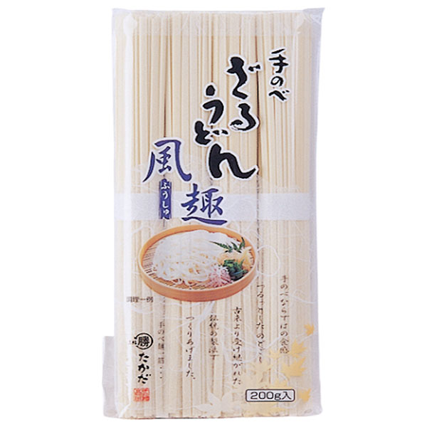 マル勝高田 風趣ざるうどん 200g×20個入|うどん 手延べ 饂飩 乾麺