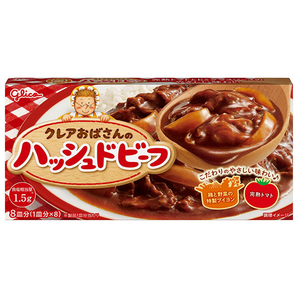 江崎グリコ クレアおばさんのハッシュドビーフ 140g×10個入|一般食品 ハヤシルウ ハヤシライス
