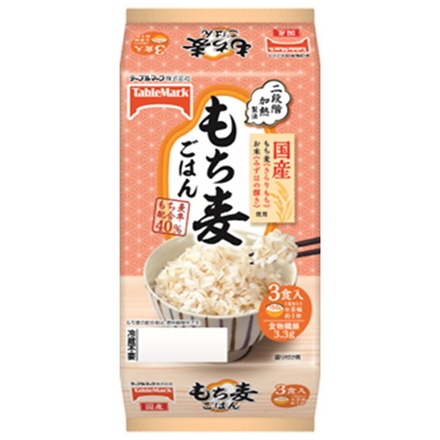 テーブルマーク 国産もち麦ごはん3食 (150g×3個)×8個入×(2ケース)|レトルト食品 ご飯 パックご飯 米 ごはん