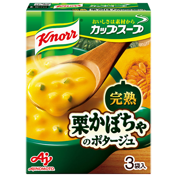 味の素 クノール カップスープ 完熟栗かぼちゃのポタージュ (18.8g×3袋)×10箱入|スープ ポタージュ インスタント