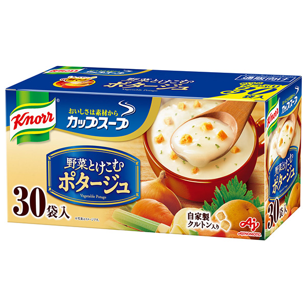 味の素 クノール カップスープ ポタージュ (16.5×30袋)×1箱入×(2ケース)|ポタージュスープ スープ クルトン