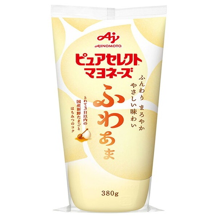 味の素 ピュアセレクト マヨネーズ ふわあま 380g×30本入|調味料 食品 マヨネーズ サラダ用 ドレッシング 料理の素 クリーミー食感 まろやか ふんわり