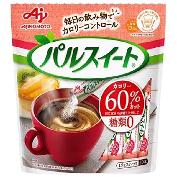 味の素 パルスイート スティック 72g(1.2g×60本)×10袋入|低カロリー