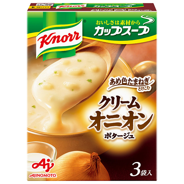 味の素 クノール カップスープ クリームオニオンポタージュ (18.1g×3袋)×10箱入|インスタント スープ ポタージュ 玉ねぎ タマネギ 玉葱