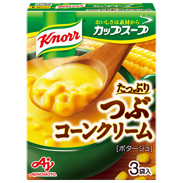 味の素 クノール カップスープ つぶたっぷりコーンクリーム (16.1g×3袋)×10箱入|インスタント食品 即席 スープ