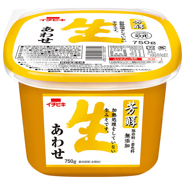 イチビキ 芳醇生あわせ 750g×6個入|調味料 味噌 みそ