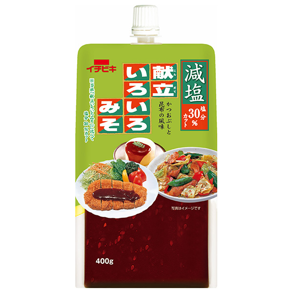 イチビキ 減塩献立いろいろみそ 400g×12本入×(2ケース)|味噌 みそ 調味料 減塩