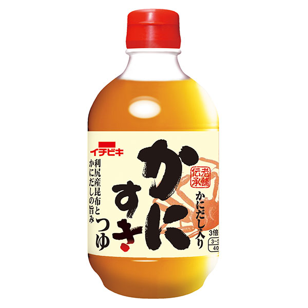 イチビキ かにすきつゆ 400ml×12本入|一般食品 調味料 つゆ 鍋スープ