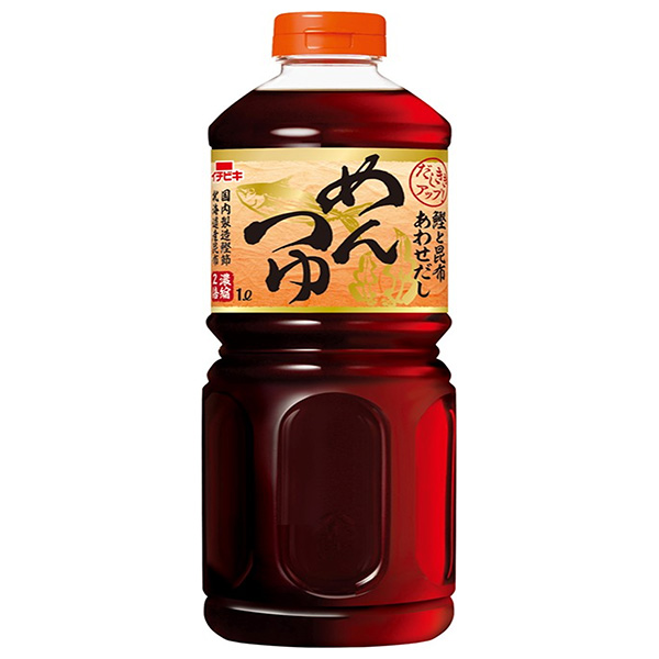 イチビキ 合せだし めんつゆ 1Lペットボトル×8本入|一般食品 調味料 濃縮2倍 希釈用 麺つゆ