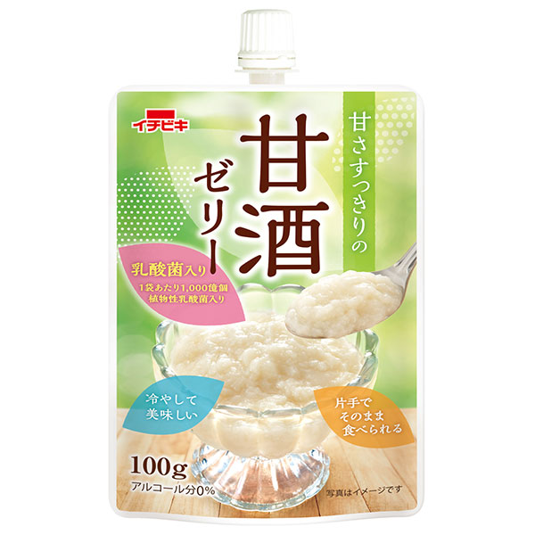イチビキ 甘さすっきりの甘酒ゼリー 100g×10本入|ゼリー 糀あま酒 アルコール0% 植物性 乳酸菌