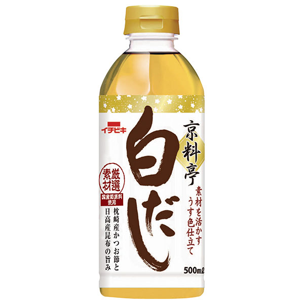 イチビキ 京料亭 白だし 500mlペットボトル×12本入|一般食品 調味料 白だし 希釈用