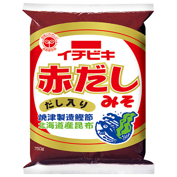 イチビキ 赤だしみそ 750g×12個入|味噌 豆味噌 赤だし ブレンド味噌