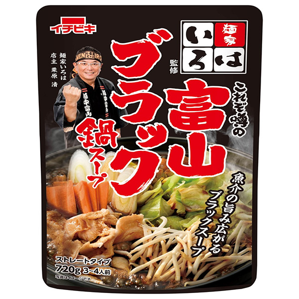 イチビキ ストレート 麺家いろは監修 富山ブラック鍋スープ 720g×10袋入|スープ だし 鍋スープ ストレートタイプ