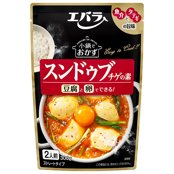 エバラ食品 小鍋でおかず スンドゥブチゲの素 300g×12袋入|スープ インスタント チゲ