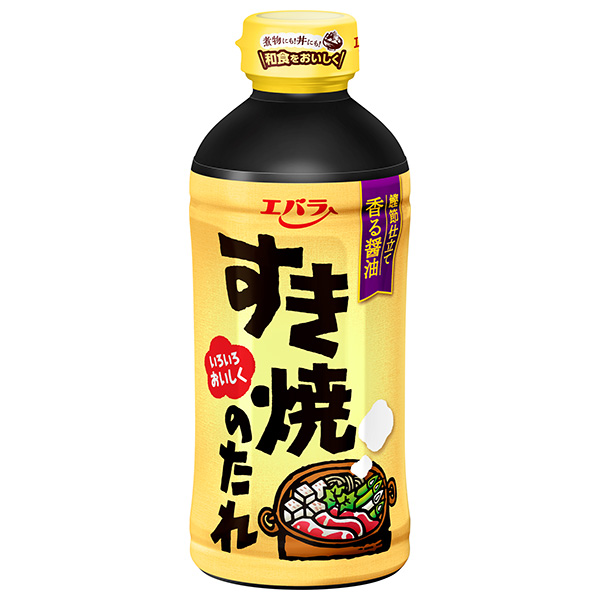 エバラ食品 すき焼のたれ 500ml×12本入|だし すきやき 素 鍋つゆ 素 鍋 ストレート