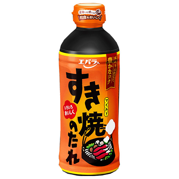 エバラ食品 すき焼のたれマイルド 500ml×12本入×(2ケース)|だし すきやき 素 鍋つゆ 素 鍋 ストレート