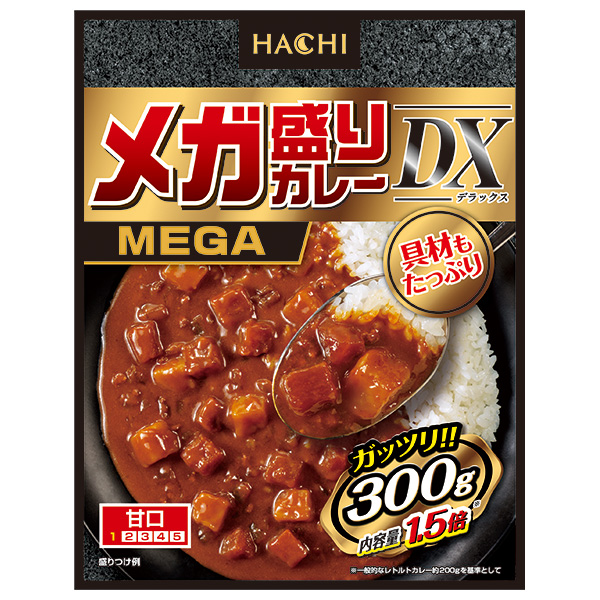 ハチ食品 メガ盛りカレー DX 甘口 300g×20個入|カレー メガ盛り 甘口