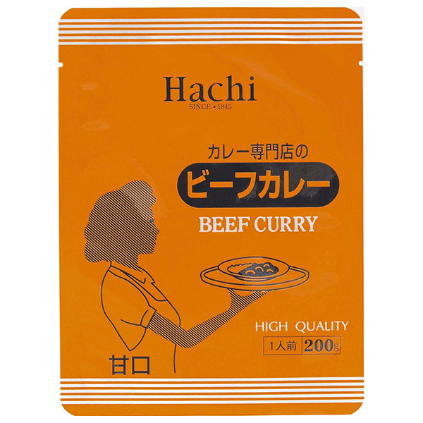 ハチ食品 カレー専門店のビーフカレー 甘口 200g×30個入|ハチ カレー ビーフ