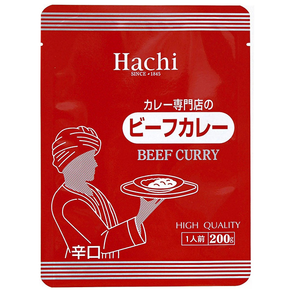 ハチ食品 カレー専門店のビーフカレー 辛口 200g×30個入|ハチ カレー ビーフ