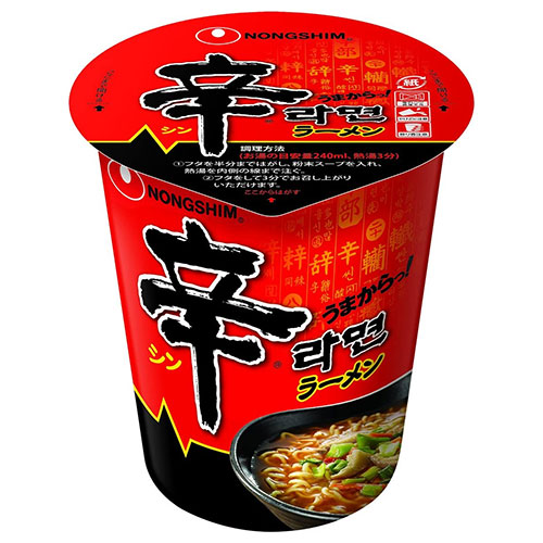 農心ジャパン 辛カップラーメン 68g×12個入|インスタントラーメン 辛 即席