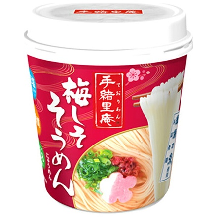 ヤマダイ 手緒里庵 梅しそそうめん 30g×6個入|インスタント食品 カップ麺 即席